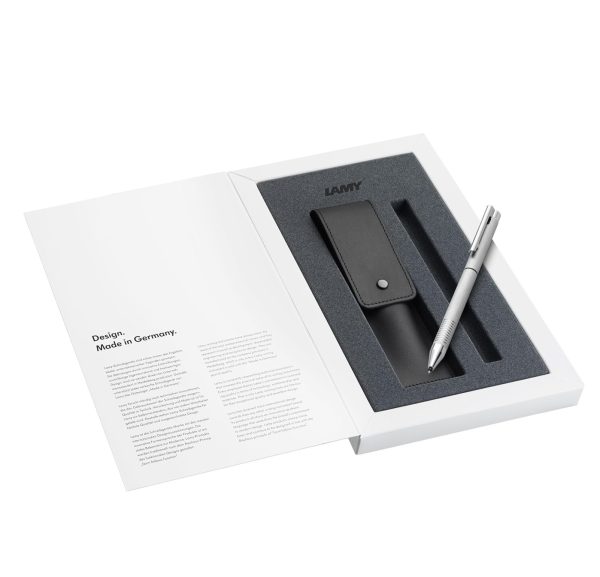 Lamy Set Logo Twin, Penna Multifunzione e Custodia in Vera Pelle