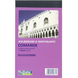 Blocco Comande da 25 Fogli x 2 Copie Autoricalcanti Data Ufficio DU161870000