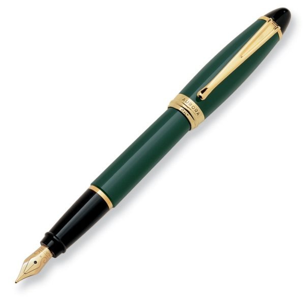 Penna Stilografica Aurora Ipsilon Verde Pennino Medio - Scatola Regalo