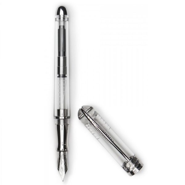 Penna Stilografica Pineider Avatar UR Demo Metal Tratto Fine in Confezione Regalo