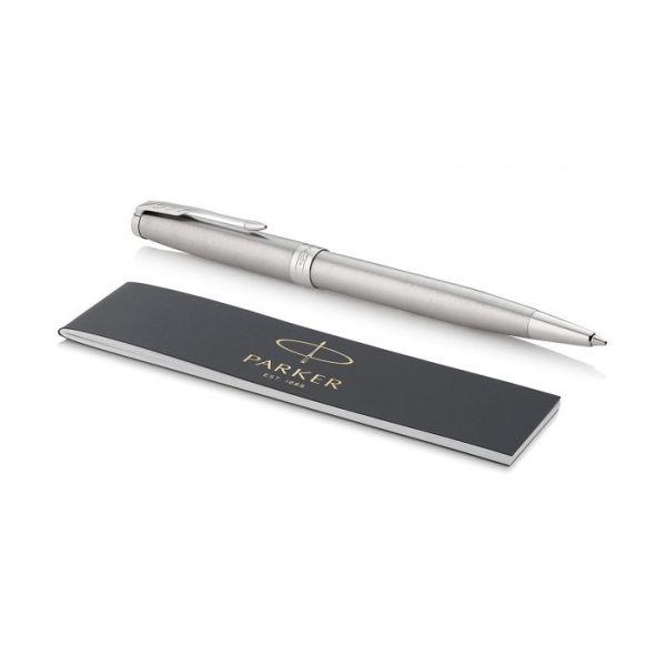Parker Sonnet Penna a Sfera, Acciaio con Finiture in Palladio e Confezione Regalo - immagine 4