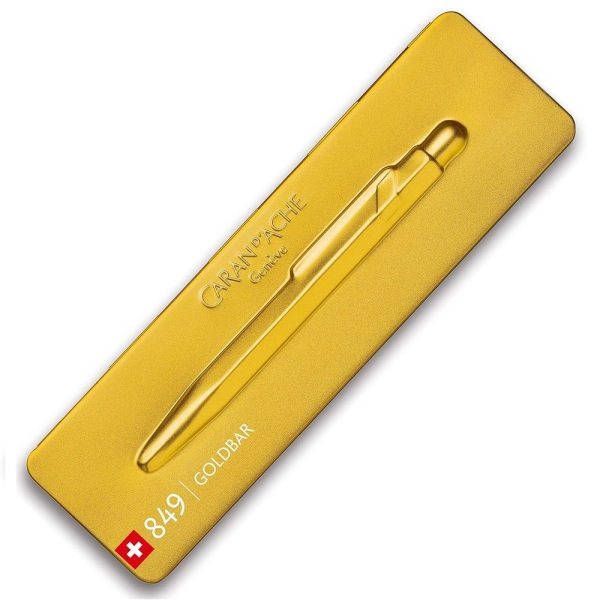 Caran D'Ache 849-Penna a Sfera "Premium" con Scatola Regalo in Metallo - immagine 4