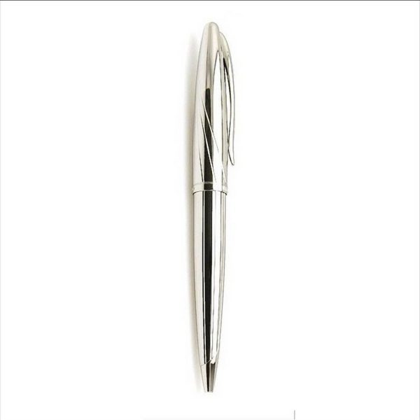 Penna a Sfera Waterman Carène: Silver Meridians ST con Finiture Argentate e Meccanismo Twist - immagine 5