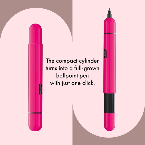 Lamy Pico-Rosa Fluo Set Regalo Penna in Metallo con Custodia in Vera Pelle - immagine 5