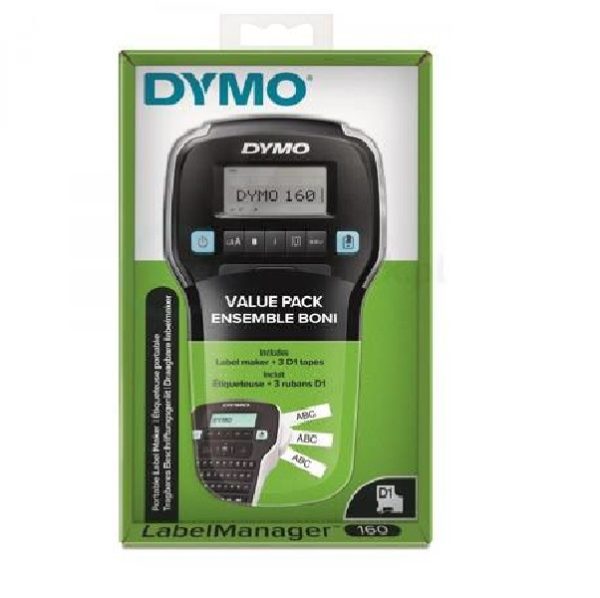 Etichettatrice DYMO LabelManager 160 + 3 Nastri D1 Bianchi Value Pack - immagine 4