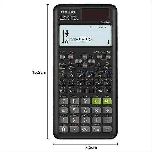 Casio Calcolatrice Scientifica fx-991ES PLUS 2nd Edition 417 Funzioni Doppia Alimentazione - immagine 4