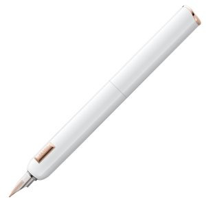 Penna Stilografica, Lamy Dialog con Pennino Oro Rosa 14kt. rientrante e Custodia in Pelle