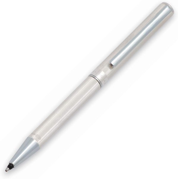 Penna a Sfera Aurora Magellano, Argento Massiccio 925 Shorty (Corta da Signora) A40S