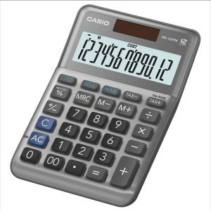 Calcolatrice da Tavolo Casio MS-120FM Display a 12 Cifre Doppia Alimentazione