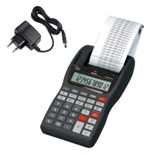 Olivetti Calcolatrice Scrivente Portatile 12C+ Alimentatore Summa 301