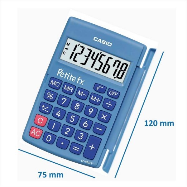 Calcolatrice Tascabile Casio LC-401LV Display 8 cifre, Petite fx Primary School - immagine 3