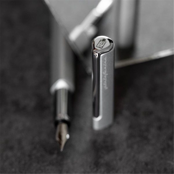 Penna Stilografica-Fountain Pininfarina Silver PF One Pennino Medio - immagine 6