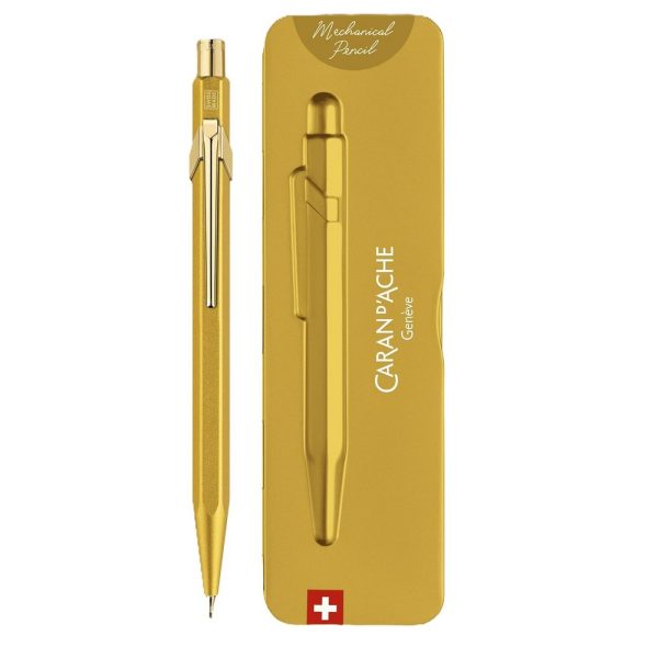 Caran d'Ache 844 Matita Meccanica 0,7 mm: Goldbar in Slimpack - immagine 2