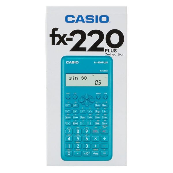 Calcolatrice Scientifica Casio fx-220 PLUS 2nd Edition 181 Funzioni Azzurra - immagine 4