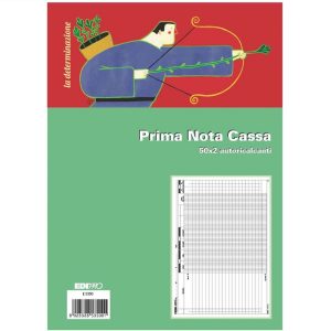 Blocco Prima Nota Cassa Ediprò E5350 A4 50x2 Cassa-Banca