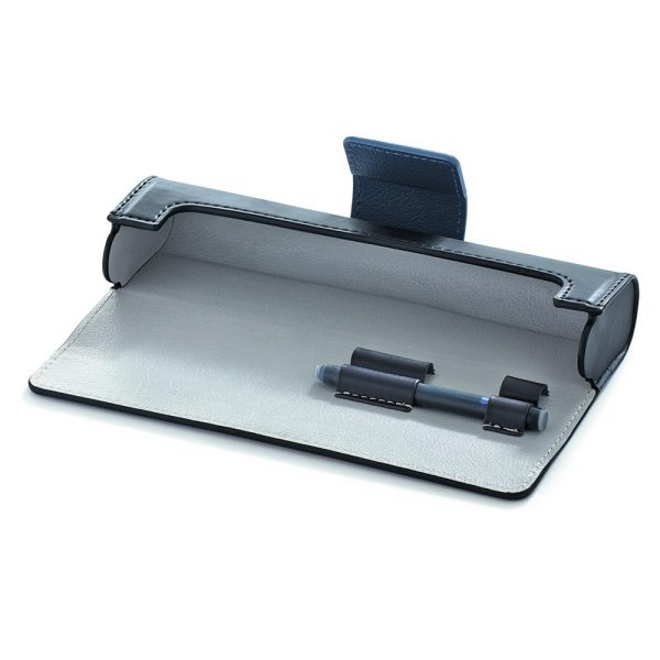 Set Penna Stilografica con Custodia Waterman Expert-Confezione Regalo,Blu Deluxe con Finiture Cromate CT - immagine 9