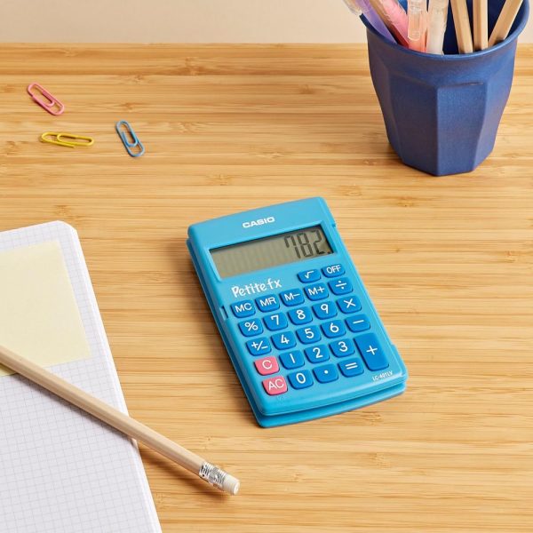 Calcolatrice Tascabile Casio LC-401LV Display 8 cifre, Petite fx Primary School - immagine 5