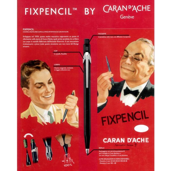 Caran D'Ache Portamine- Fixpencil Classic Line con Scatola Regalo - immagine 2
