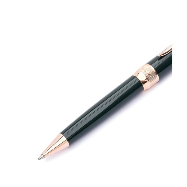Penna a Sfera"Classic"Pineider Verde British-Rose Gold in Confezione Regalo - immagine 2
