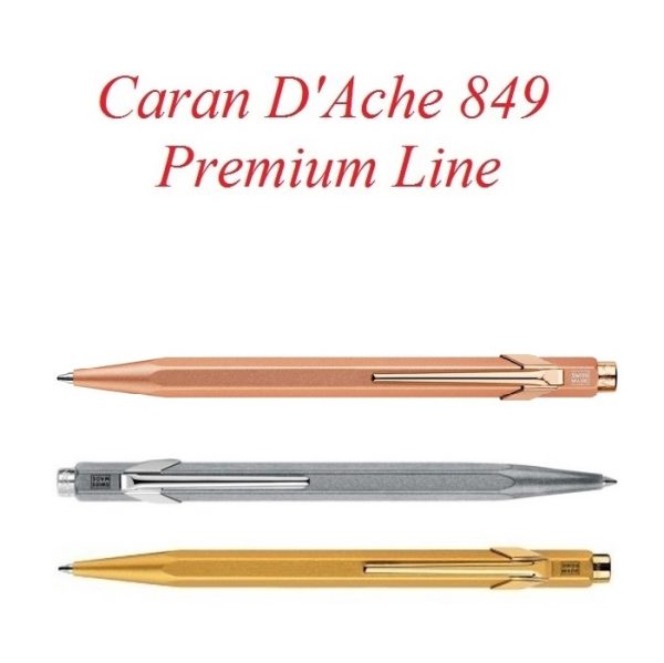 Caran D'Ache 849-Penna a Sfera "Premium" con Scatola Regalo in Metallo