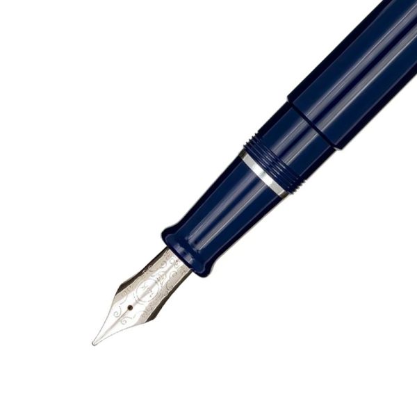 Stilografica Aurora Talentum Dedalo Blu Cappuccio Cromato Limited Edition - immagine 3