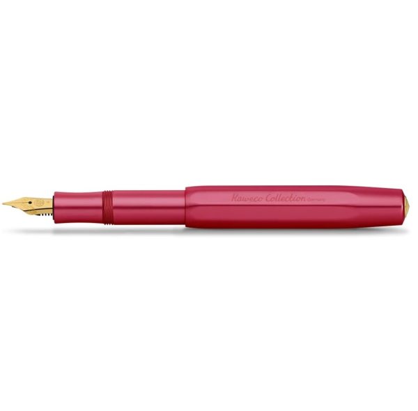 Kaweco COLLECTION Penna Stilografica in Alluminio Ruby Red Limited Edition Tratto Medio - immagine 6