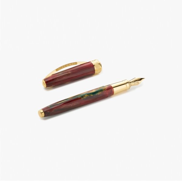 Visconti Van Gogh-Penna Stilografica Edizione Speciale Flowering Plum Orchard Tratto Medio