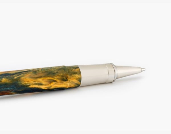 Penna Roller, Visconti Van Gogh "Café Terrace" Resina Verde Cangiante - immagine 2