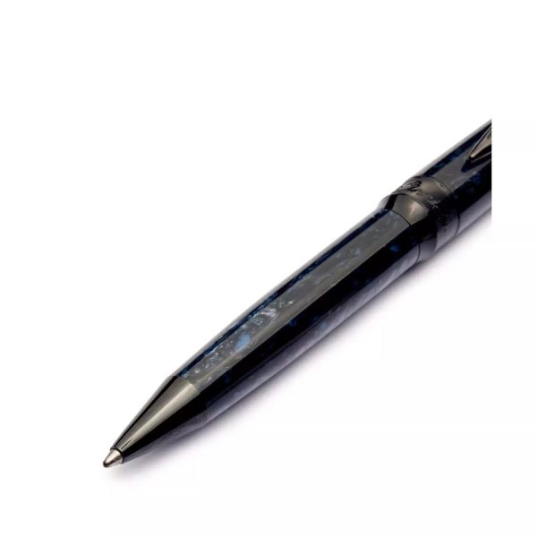 Penna a Sfera Pineider"La Grande Bellezza Rock"Black Trims Blue In Confezione Regalo - immagine 5