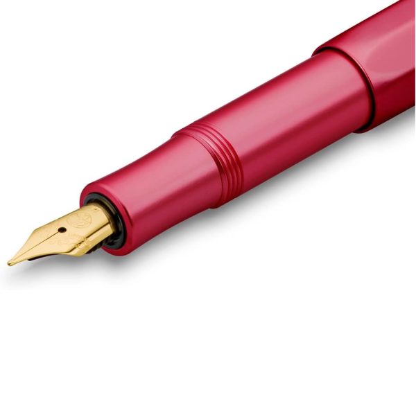Kaweco COLLECTION Penna Stilografica in Alluminio Ruby Red Limited Edition Tratto Medio - immagine 3