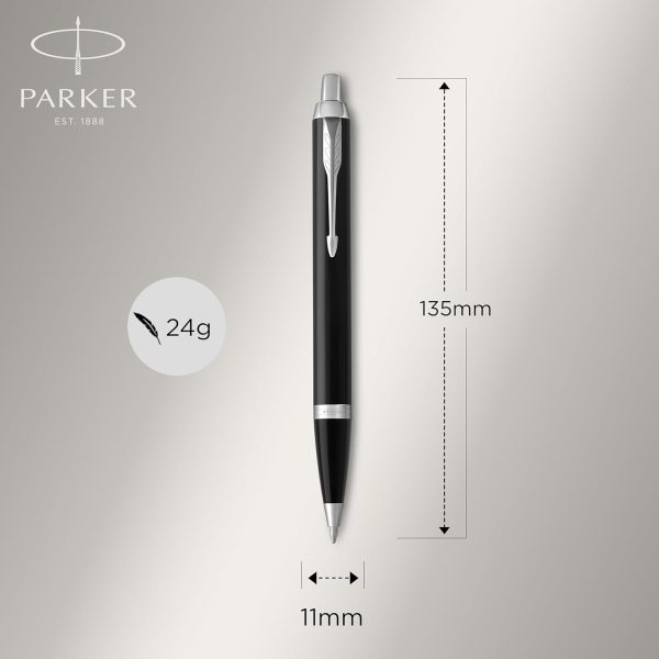 Parker IM Duo Pen Gift Set:Stilografica,e Sfera Lacca Black con Astuccio Portapenna - immagine 5