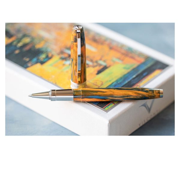 Penna Roller, Visconti Van Gogh "Café Terrace" Resina Verde Cangiante - immagine 7