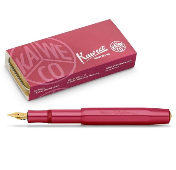 Kaweco COLLECTION Penna Stilografica in Alluminio Ruby Red Limited Edition Tratto Medio
