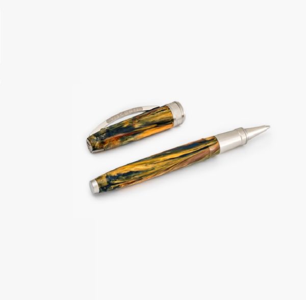 Penna Roller, Visconti Van Gogh "Café Terrace" Resina Verde Cangiante