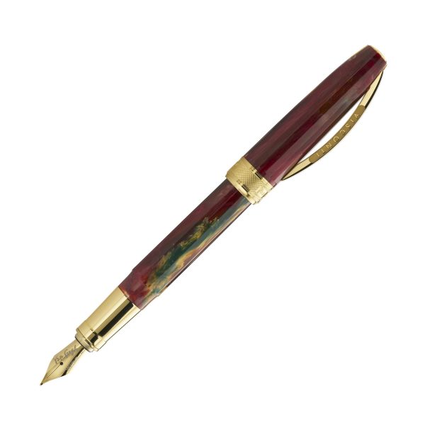 Visconti Van Gogh-Penna Stilografica Edizione Speciale Flowering Plum Orchard Tratto Medio - immagine 7
