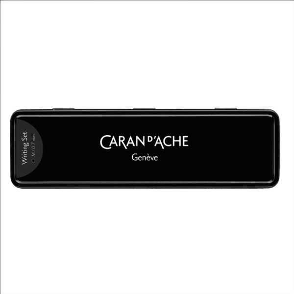 Caran d'Ache Set Penna a Sfera + Portamine 0,5mm. Black Edition Code - immagine 4
