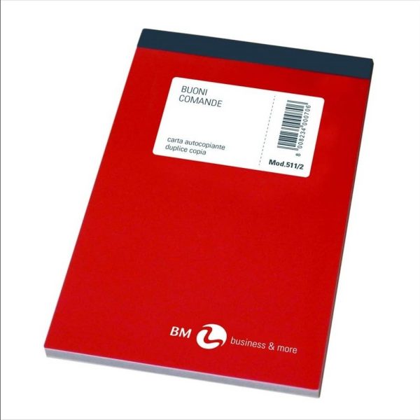 Confezione 60 Blocchi Comande 25x2 Copie Autocopianti Marca BM 9,8 x 16,5cm. - immagine 3