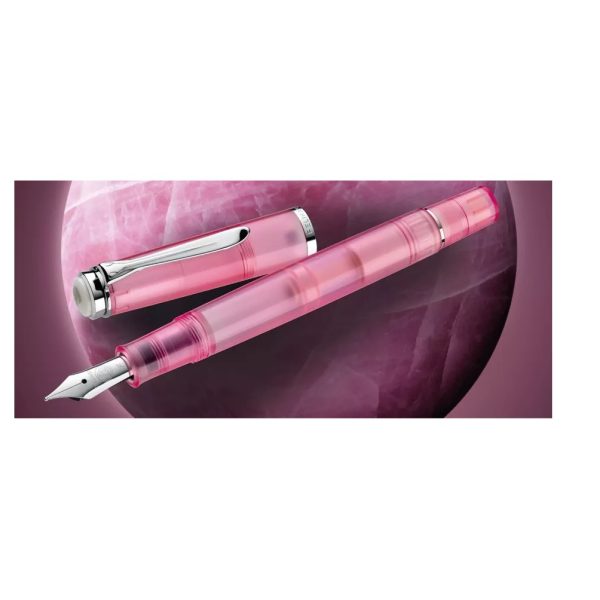 Set Regalo Stilografica Pelikan M200 M Rose Quartz + Inchiostro Edelstein Special 2023 - immagine 2
