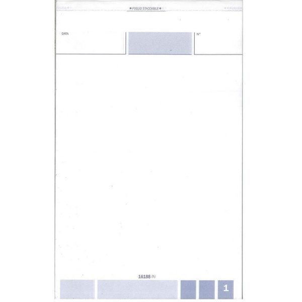 Blocco Comande da 25 Fogli x 3 Copie Autoricalcanti Data Ufficio DU161880000 - immagine 2