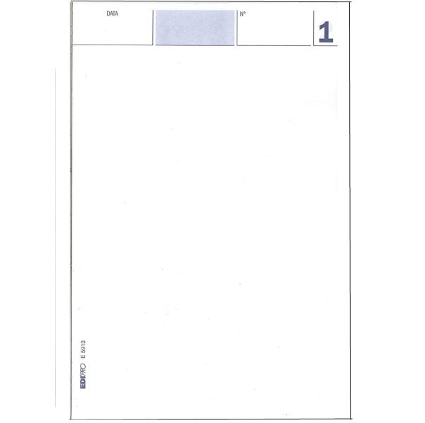 Blocco Comande da 25 Fogli x 2 Copie Autoricalcanti Edipro' E5913 - immagine 2