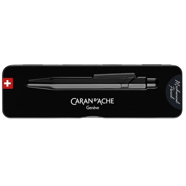 Caran D'Ache Mechanical Pencil 0,7mm 844 Black con Scatola Regalo - immagine 7