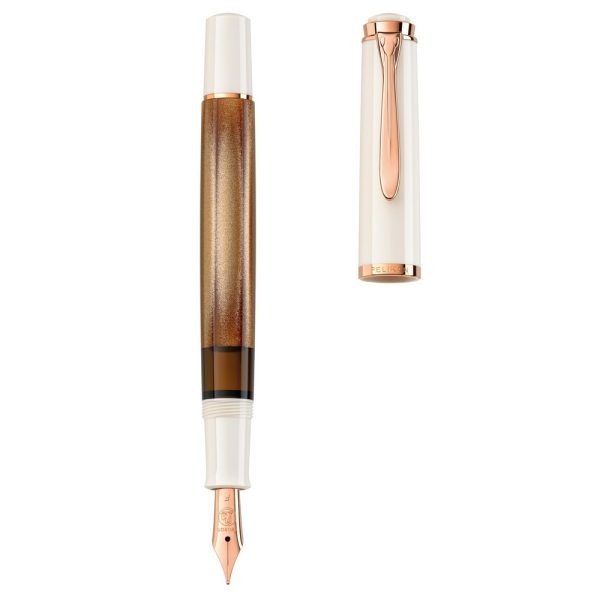 Stilografica Pelikan M200 Copper Rose Gold con Pennino Tratto Medio