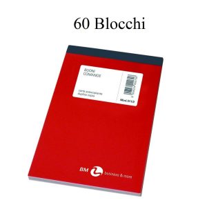 Confezione 60 Blocchi Comande 25x2 Copie Autocopianti Marca BM 9,8 x 16,5cm.