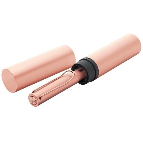 Penna Stilografica Lamy "Lx" in Alluminio Tinta Oro Rosa Pennino tratto Medio - immagine 2