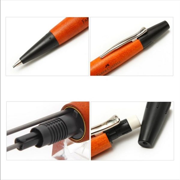 Portamine Faber-Castell E-Motion Wood in Legno d'Acero - immagine 2