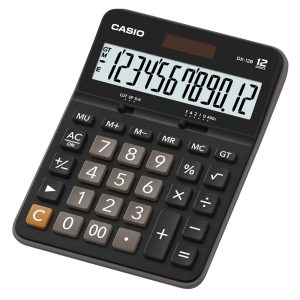 Calcolatrice da Tavolo Casio DX-12B 12 Cifre Doppia Alimentazione