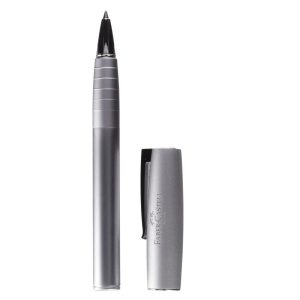 Faber-Castell Elegante Penna Roller "Loom" in Metallo Satinato
