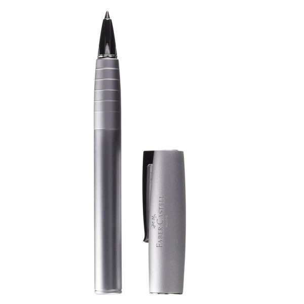 Faber-Castell Elegante Penna Roller "Loom" in Metallo Satinato