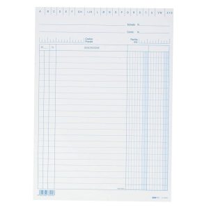 Blister 100 Schede a 2 Colonne Blu Ediprò 21 x 15 cm. E3329
