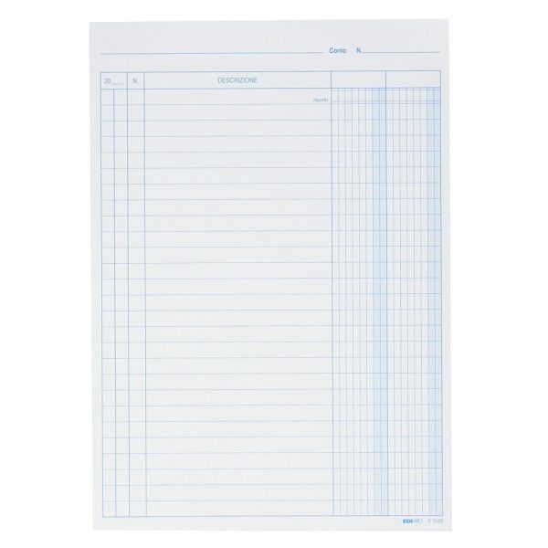 Blister 100 Schede a 2 Colonne Blu Ediprò 21 x 15 cm. E3329 - immagine 2